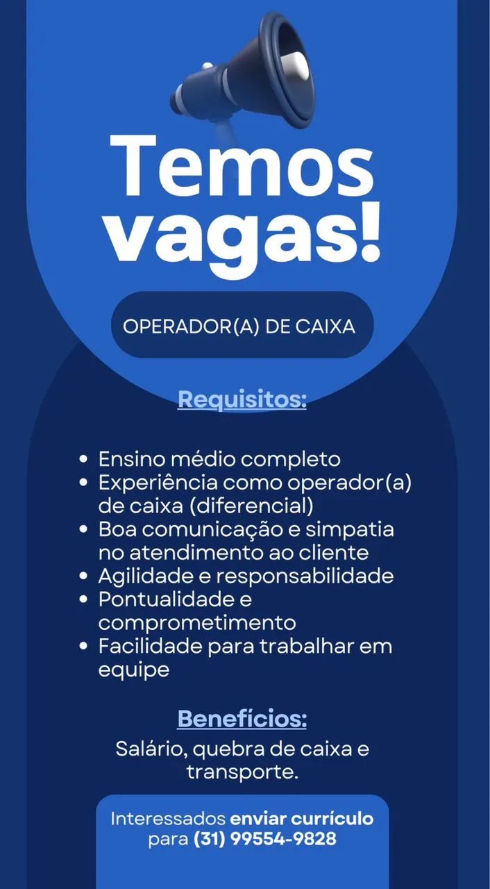 Operador de caixa 