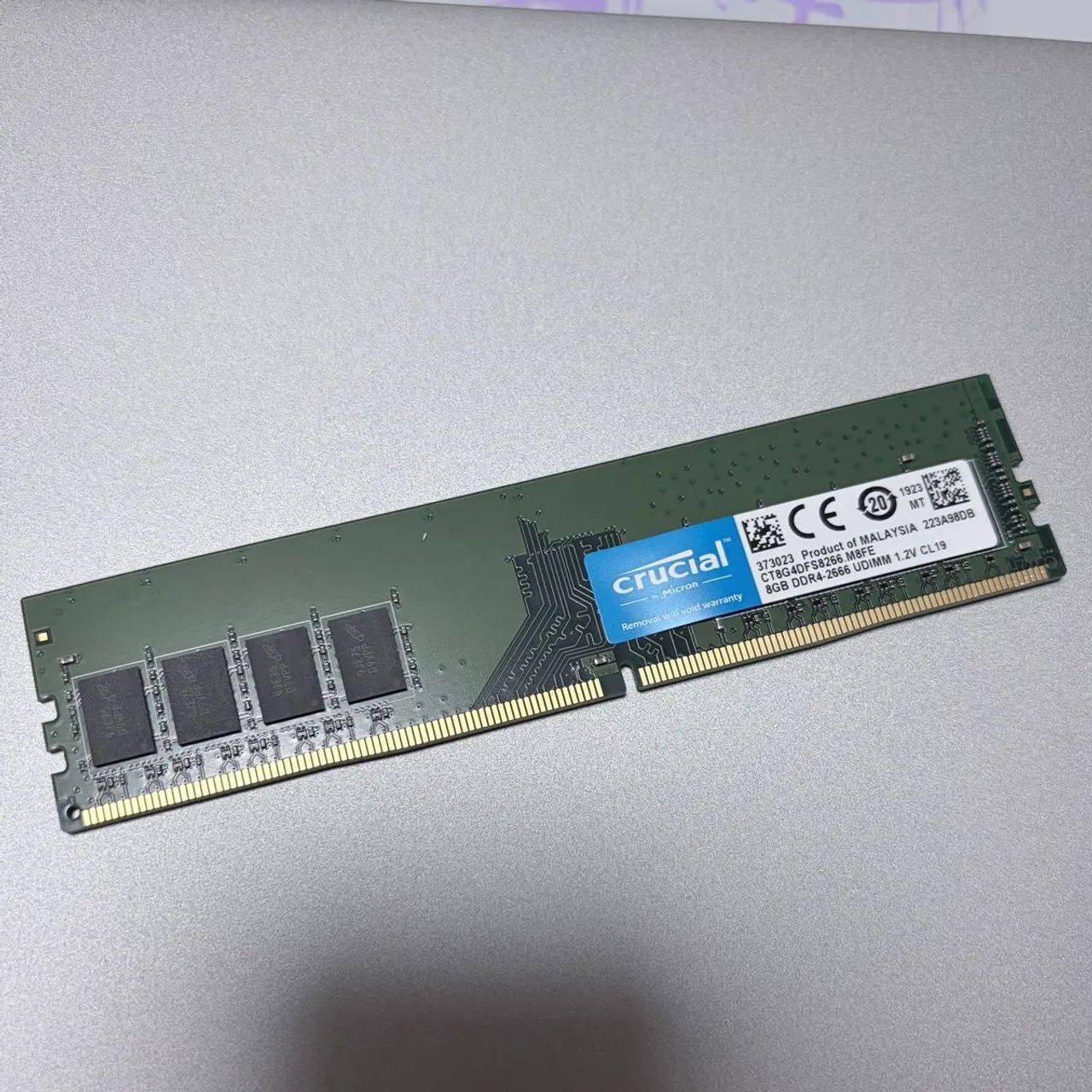 Memória RAM Crucial 8GB DDR4 2666MHz