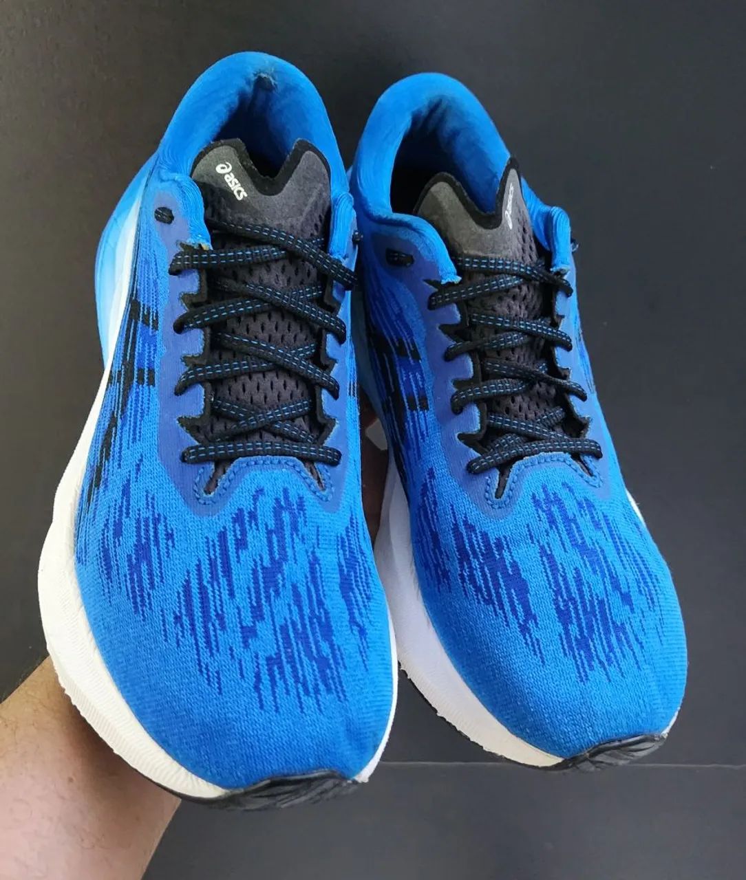 Tênis Asics Novablast 3 Original Nº 44 Azul Royal Top<br>Numeração
