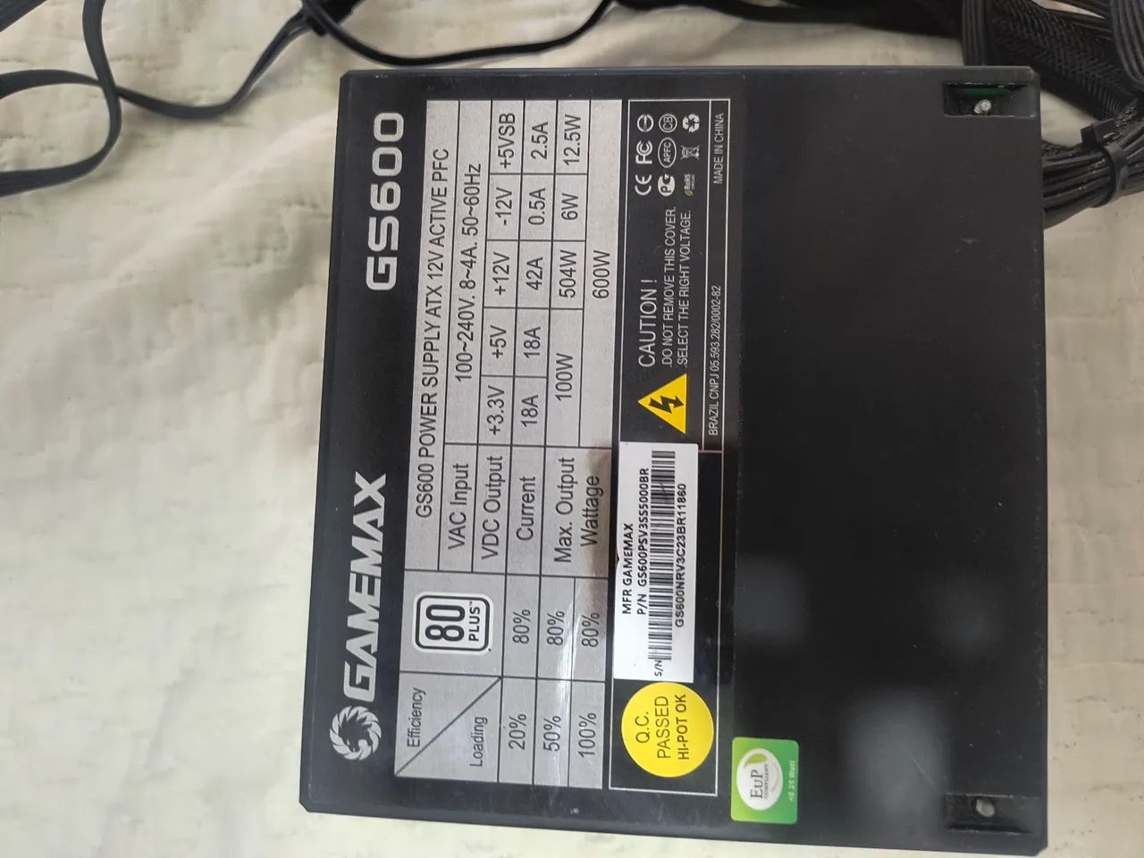 Fonte 600w, Pc gamer, Game Max 