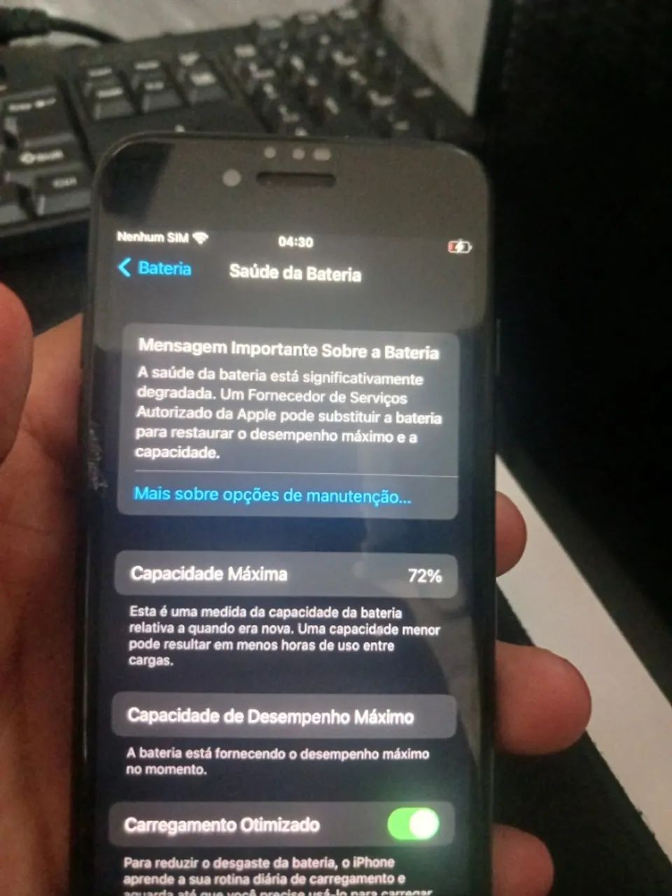 IPHONE 7 USADO COM ALGUNS DETALHES - Foto 5