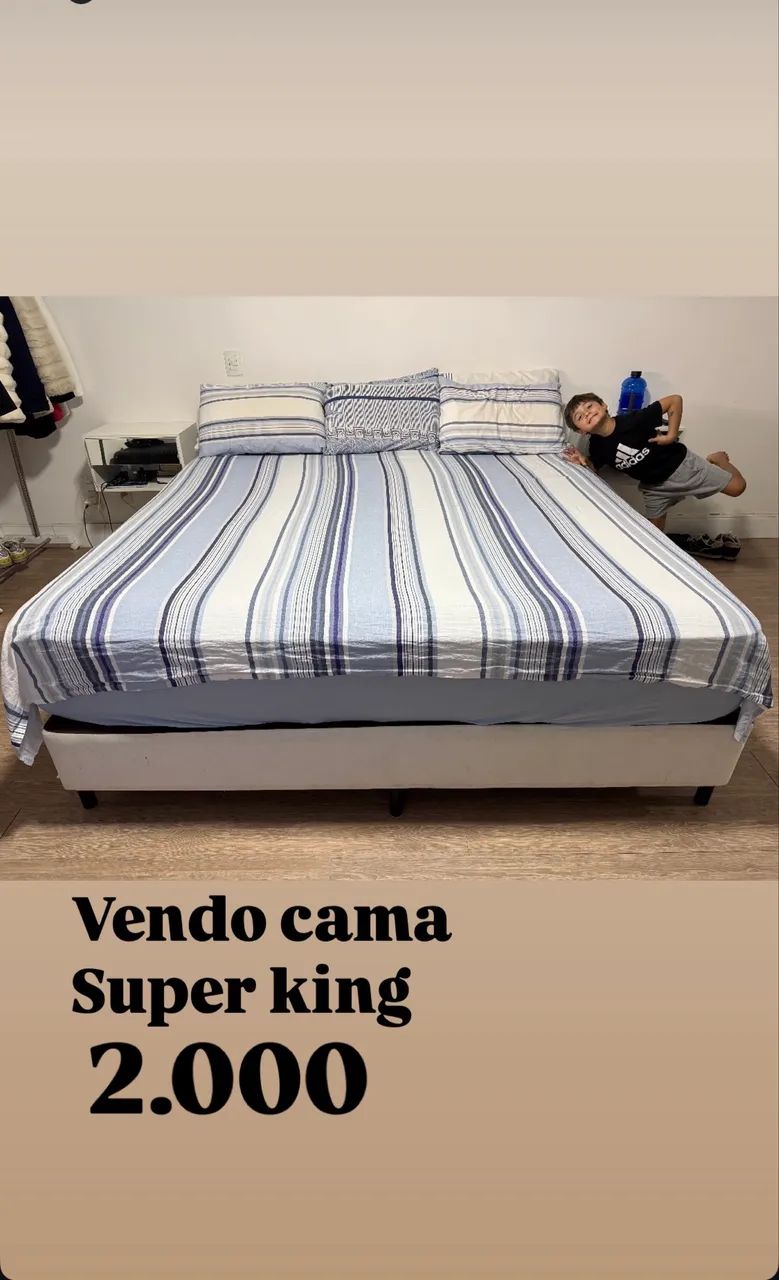 Vendo cama Super King 