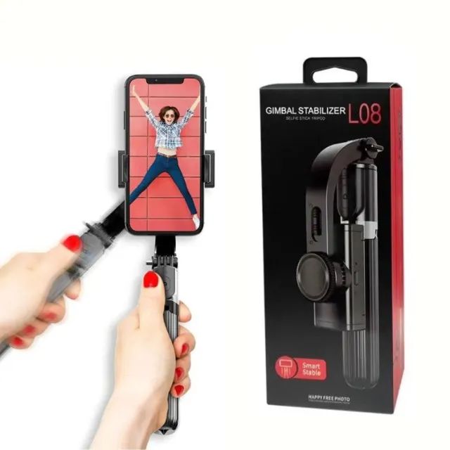 Gimbal Estabilizador Celular Tripé Pau De Selfie (SFL-08) - Foto 3