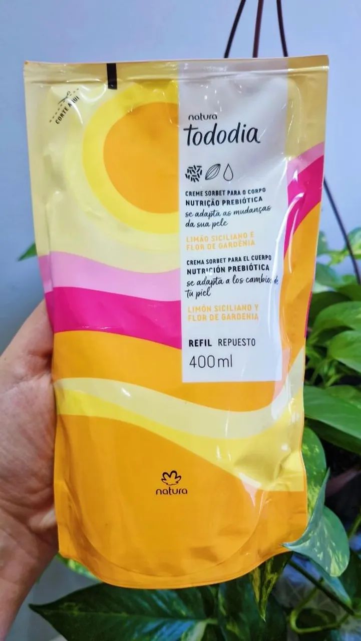 Refil Natura Tododia 400 Ml Limão Siciliano e Flor de Gardênia  - Foto 2