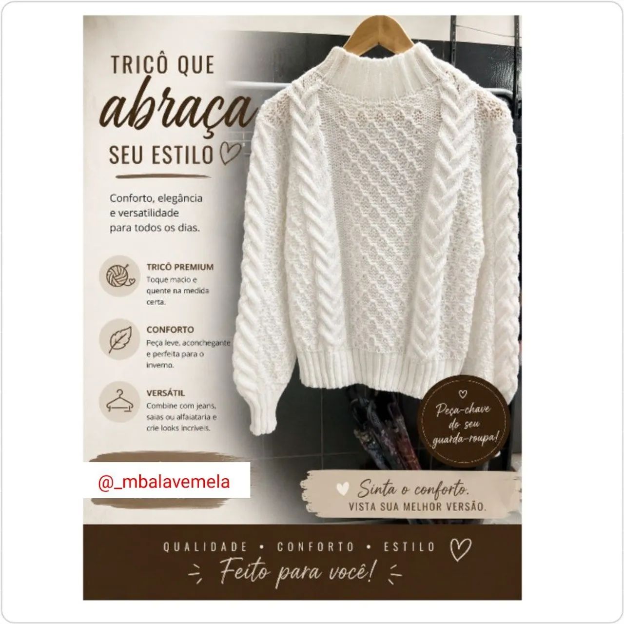 Blusa tricô 