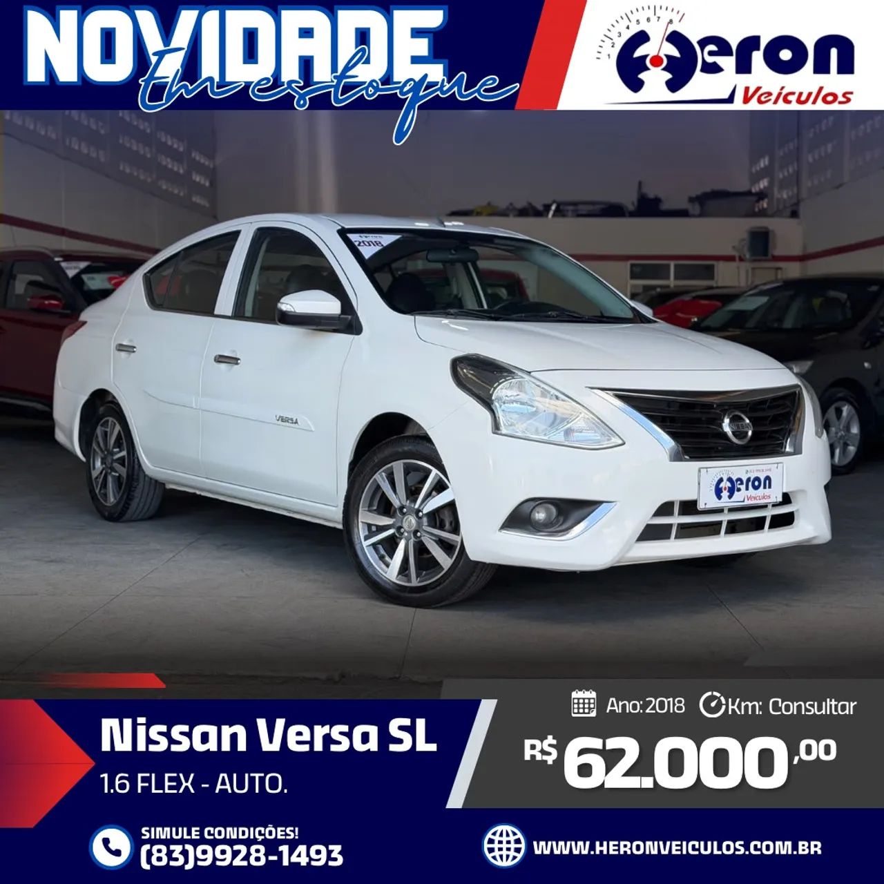 Nissan Versa SL 1.6 16V 2018