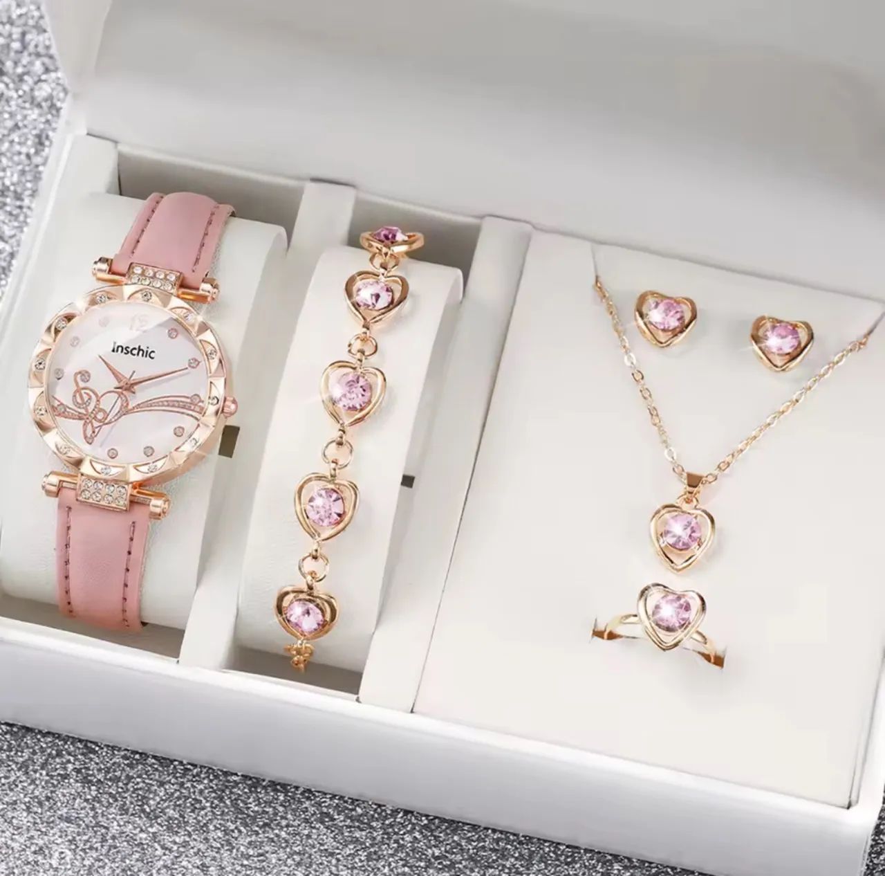6/ Peças Moda Strass Relógio de Quartzo Feminino  - Foto 2