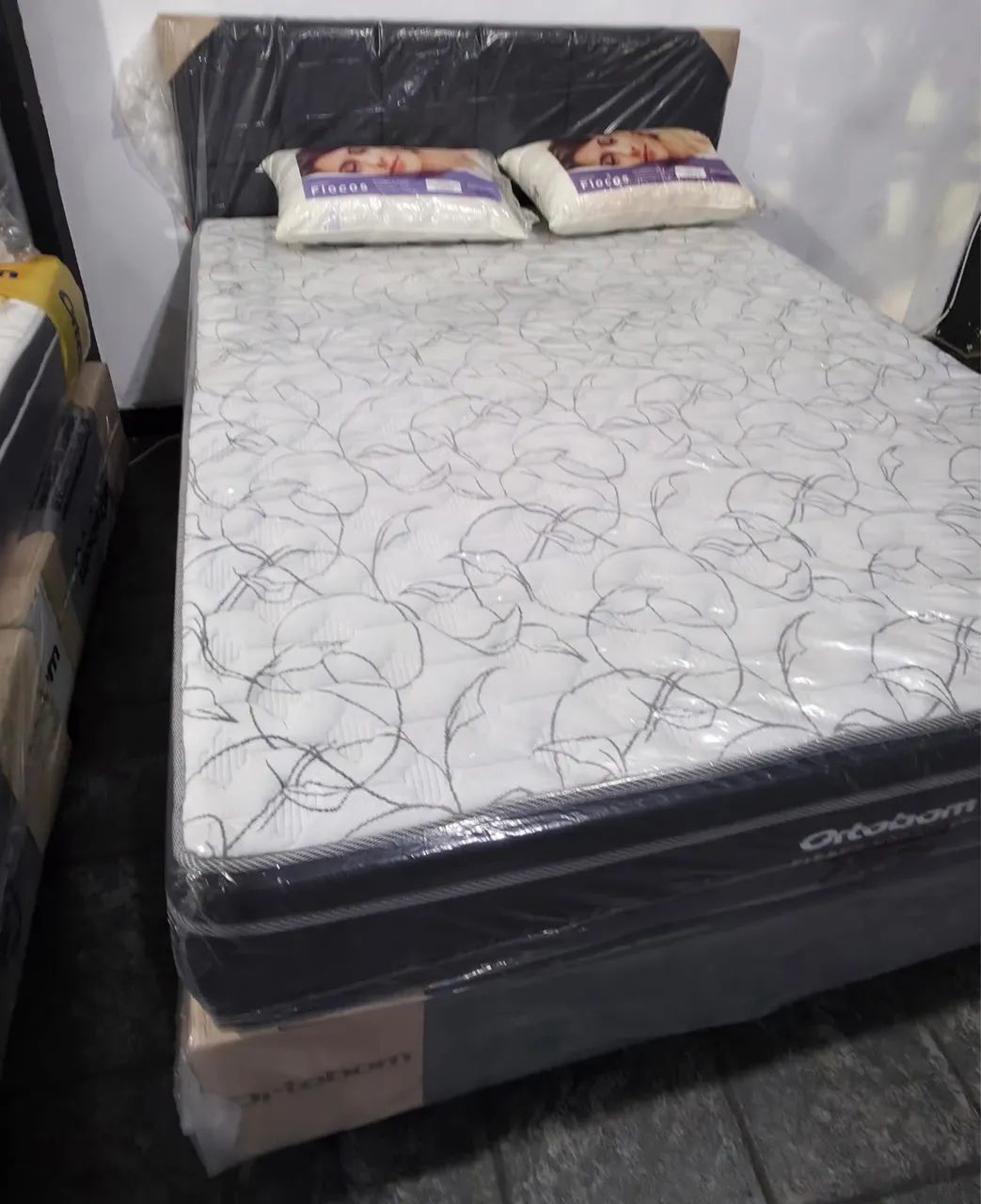Cama Queen Ortobom R$ 2.299,00 Completa Com Entrega Grátis  - Foto 4
