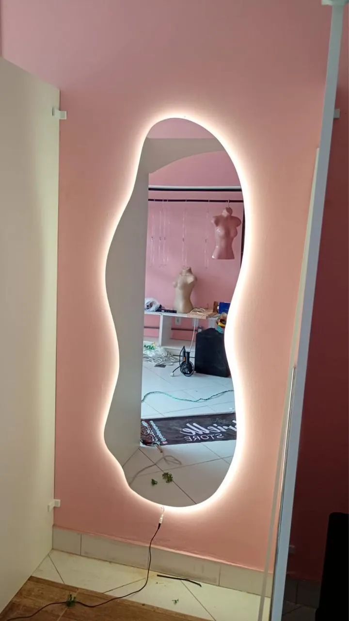 Espelho orgânico com  sem led e com led  - Foto 4