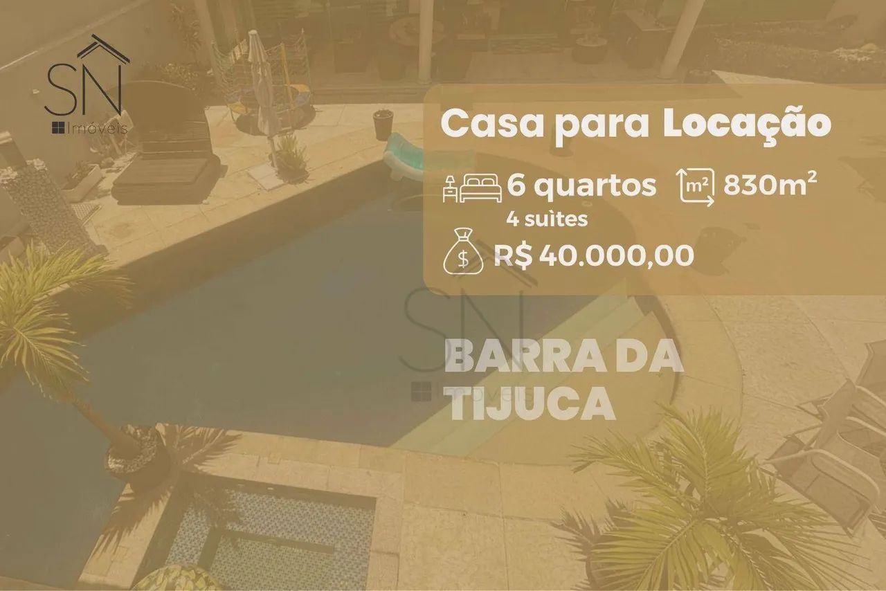 Casa com 6 dormitórios para alugar por R$ 46.400,00/mês - Barra da Tijuca - Rio de Janeiro