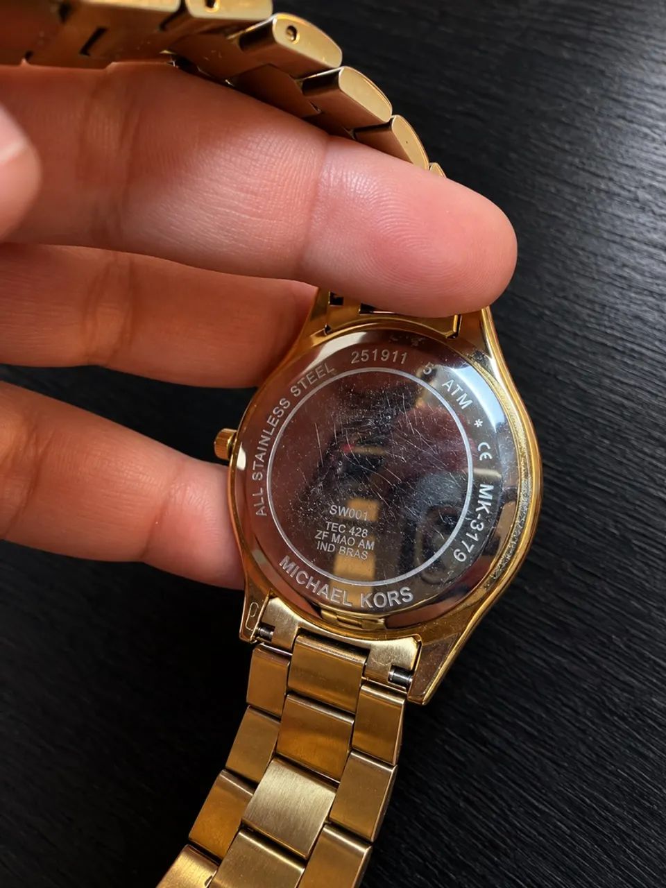RELÓGIO MICHAEL KORS MK3179 DOURADO ? R$ 800  - Foto 4