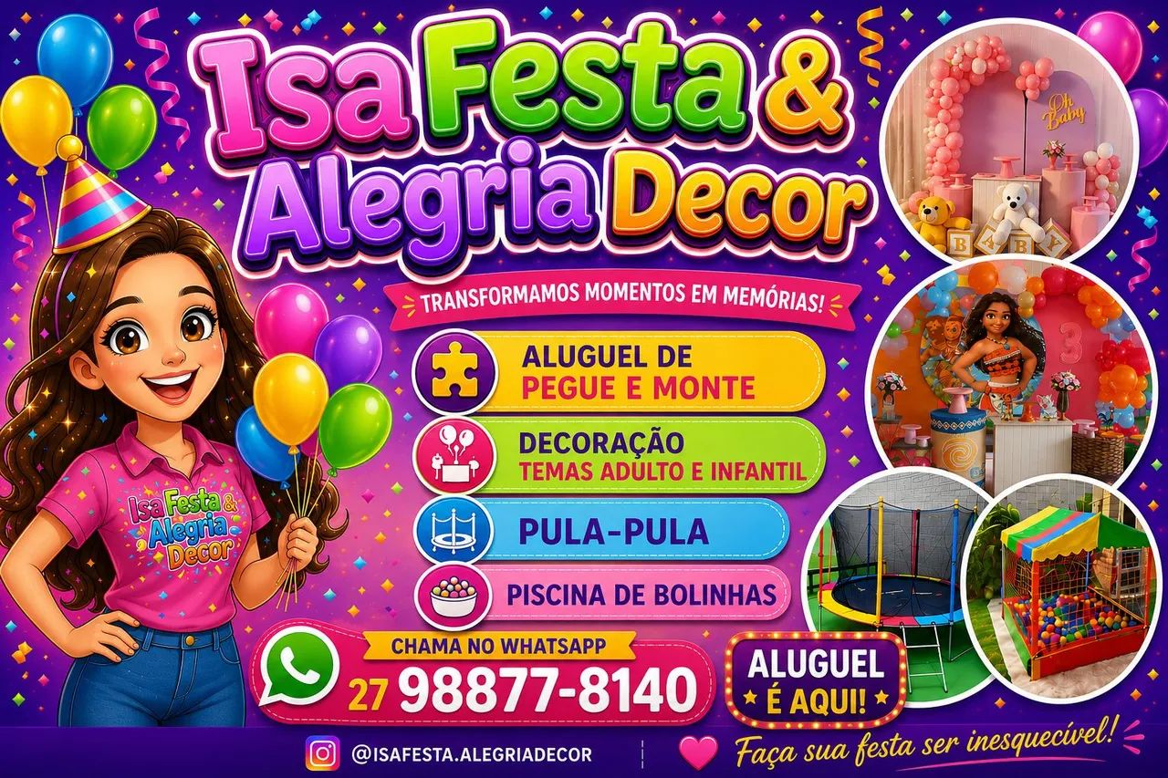 Locação de brinquedos 