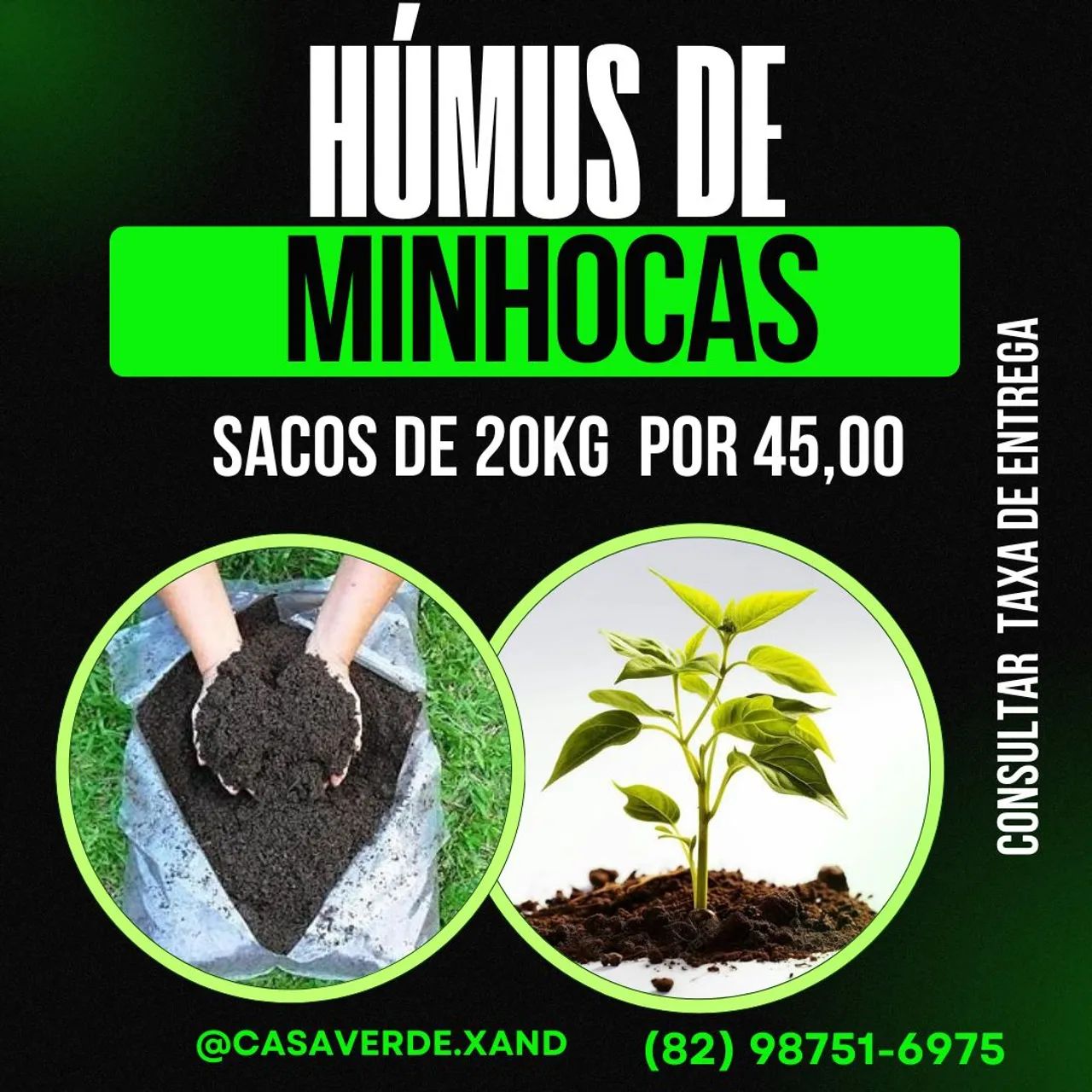 Húmus de minhocas 20kg
