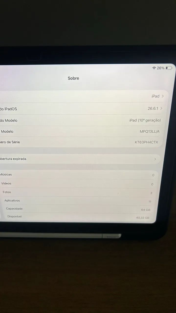 Apple iPad 10ª Geração 64GB - Impecável + caneta  - Foto 2