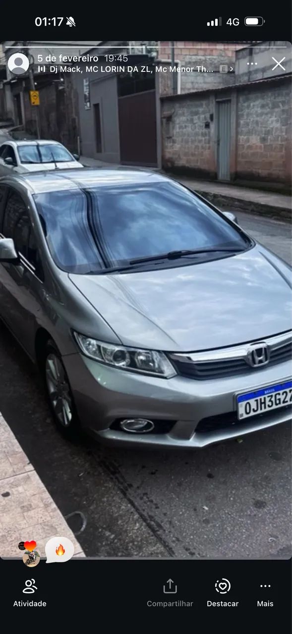 Honda Civic Civic Sedan LXS 1.8/1.8 Flex 16V Mec. 4p 2014