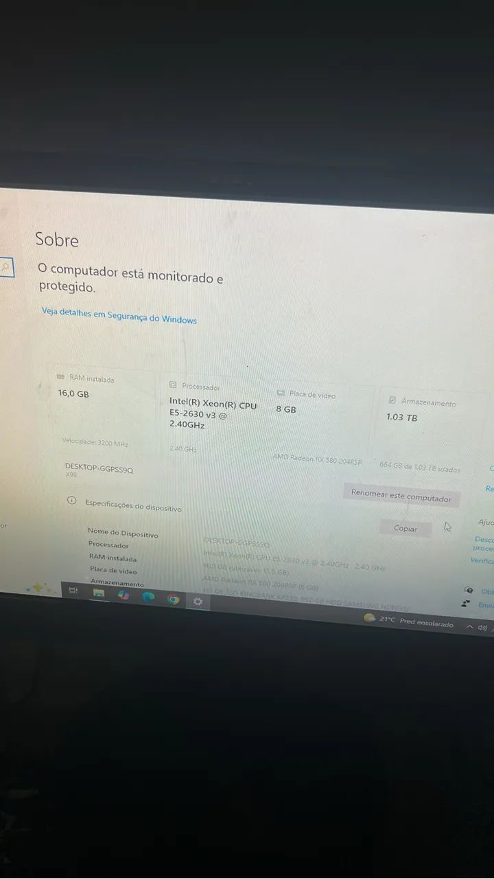 Vendo PC GAMER em ótimo estado! - Foto 4