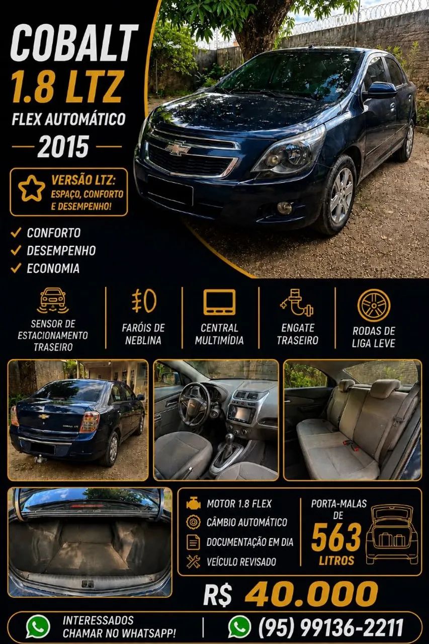 Chevrolet Cobalt LTZ 1.8 8V Econo.flex 4P Aut. 2015