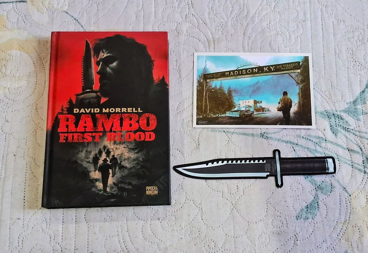 Conjunto Livro Rambo + Faca Rambo - Foto 2