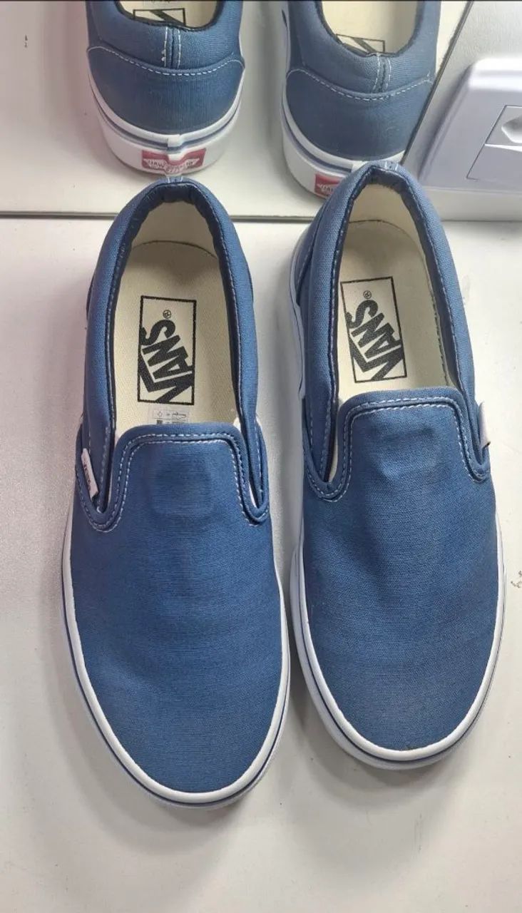 Tênis Vans Slip-On Navy Azul 