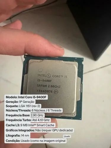 Processador I5 9400f