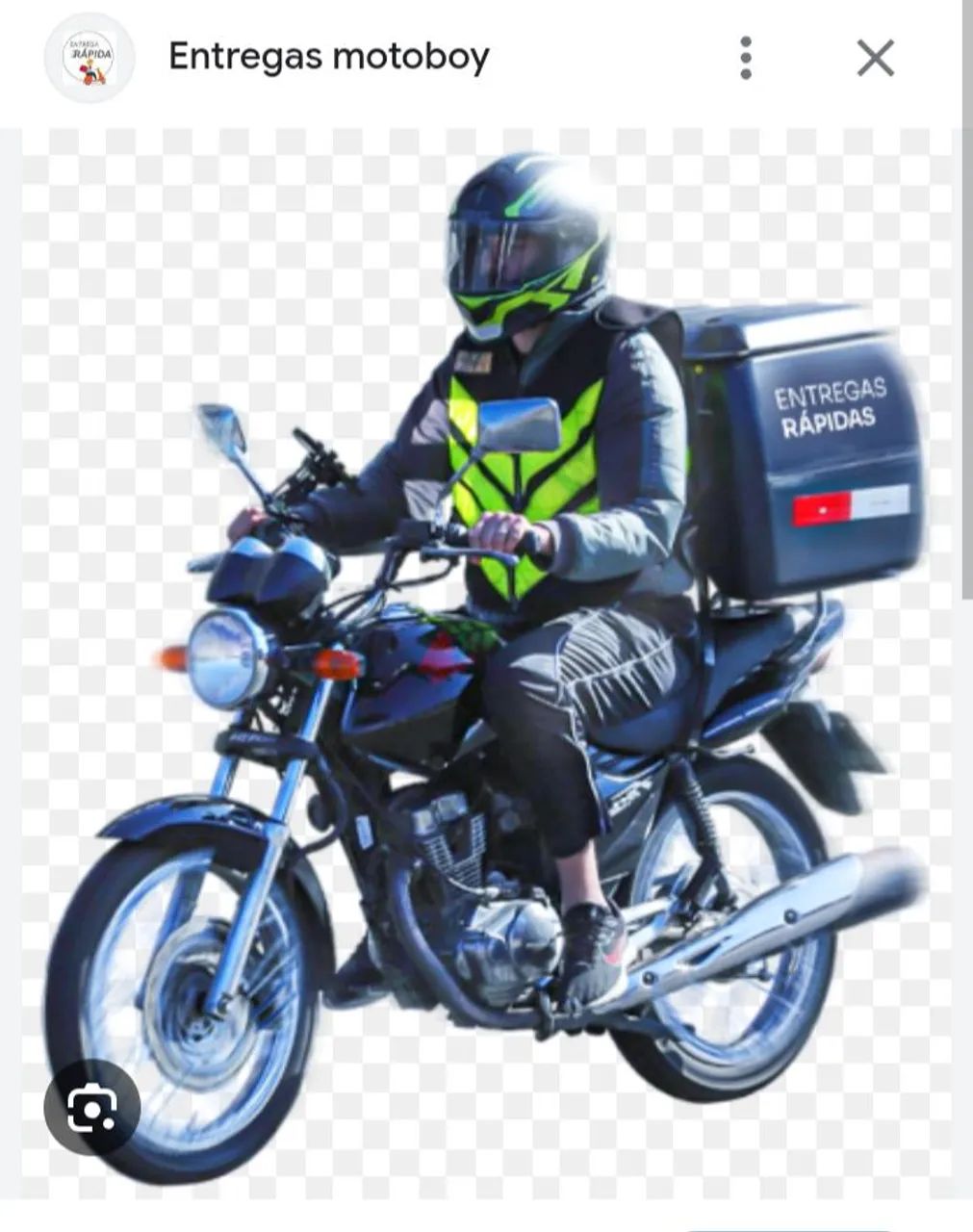 Sou motoboy.