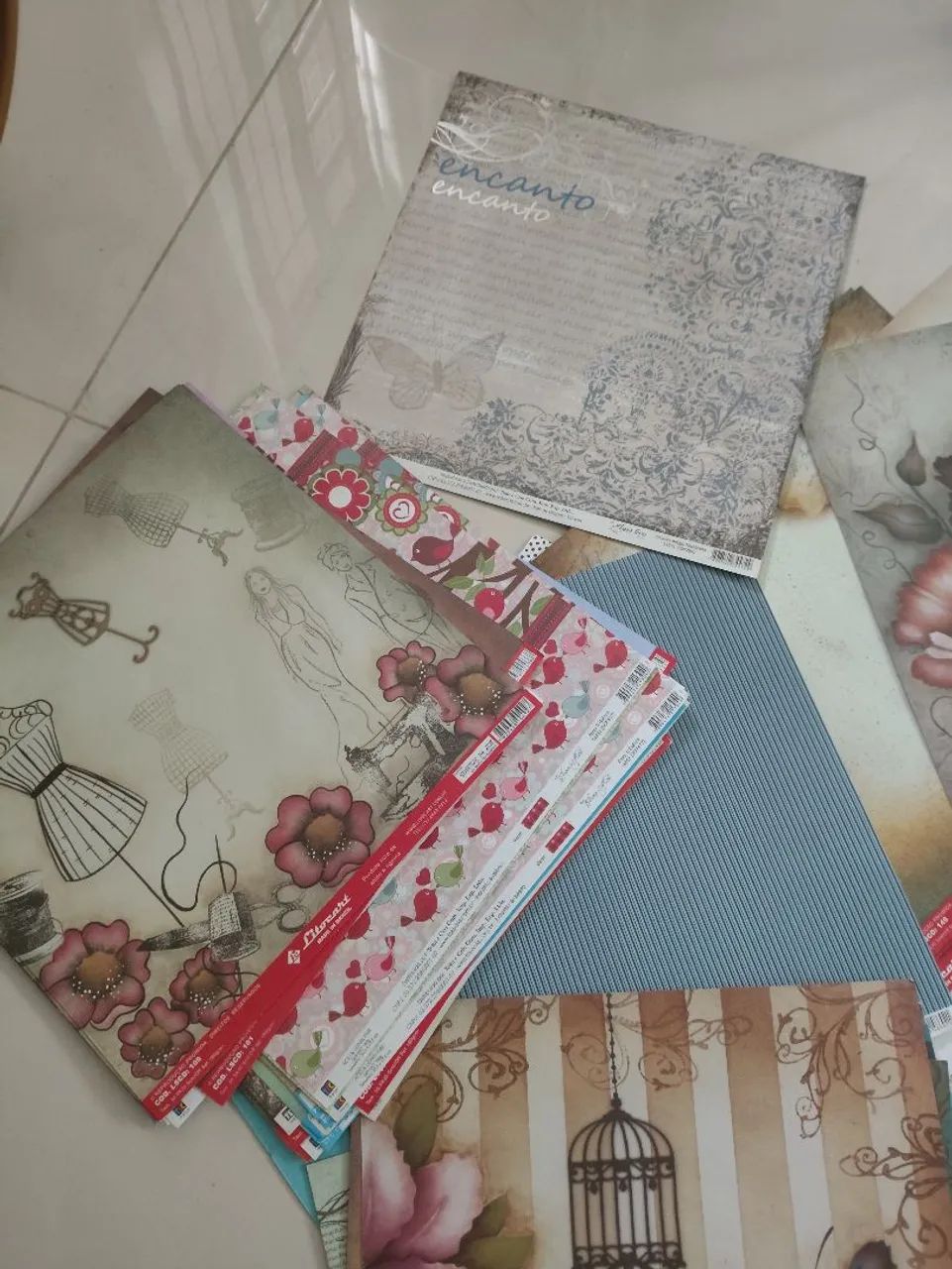 Combo de papeis para scrap e decoupage  - Foto 4