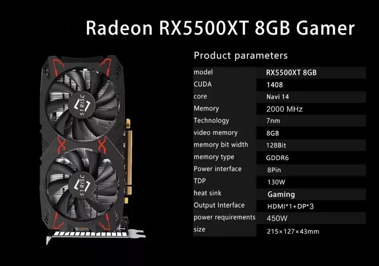 Rx 5500xt 8gb - Foto 5