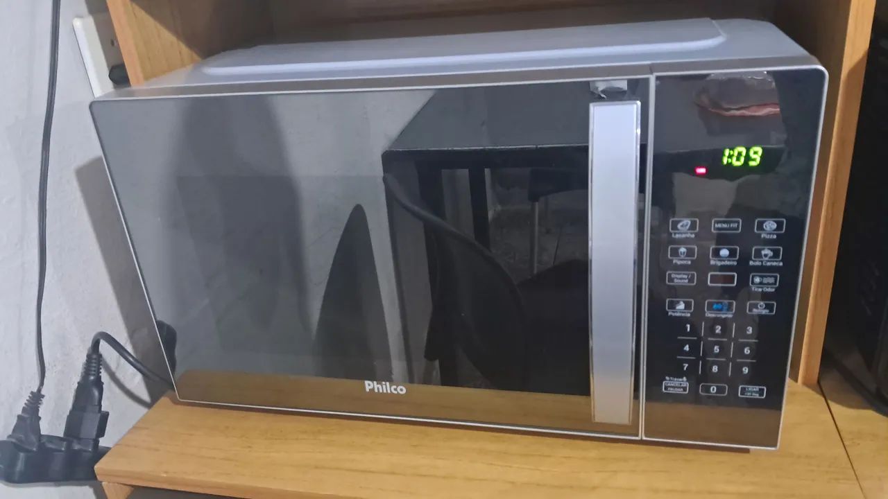 Microondas philco 33 litros espelhado