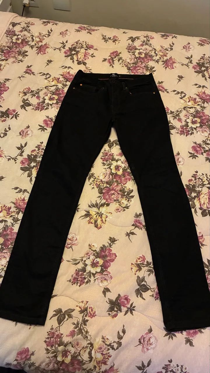 Calça jeans masculina tamanho 14. - Foto 3