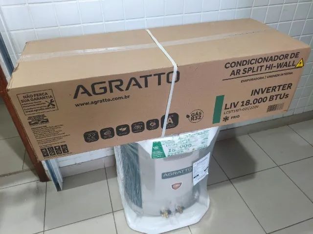 Ar Split Agratto INVERTER 18.000 BTUs + Novo + Nota + 1 Ano Garantia + Cartão 12x!!  - Foto 2
