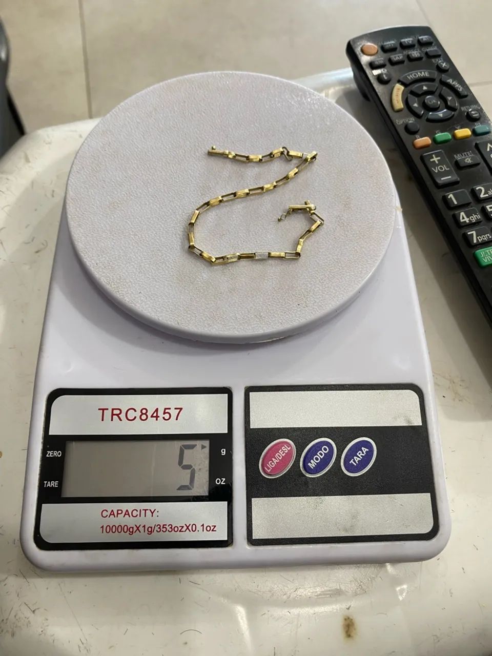 Pulseira de ouro 18k 5g  - Foto 3