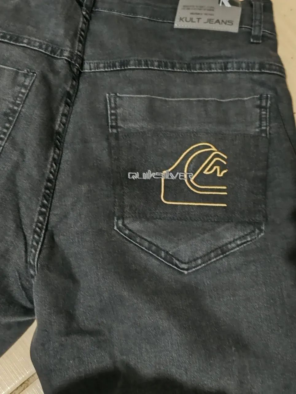 Calça jeans Quiksilver preta  - Foto 2