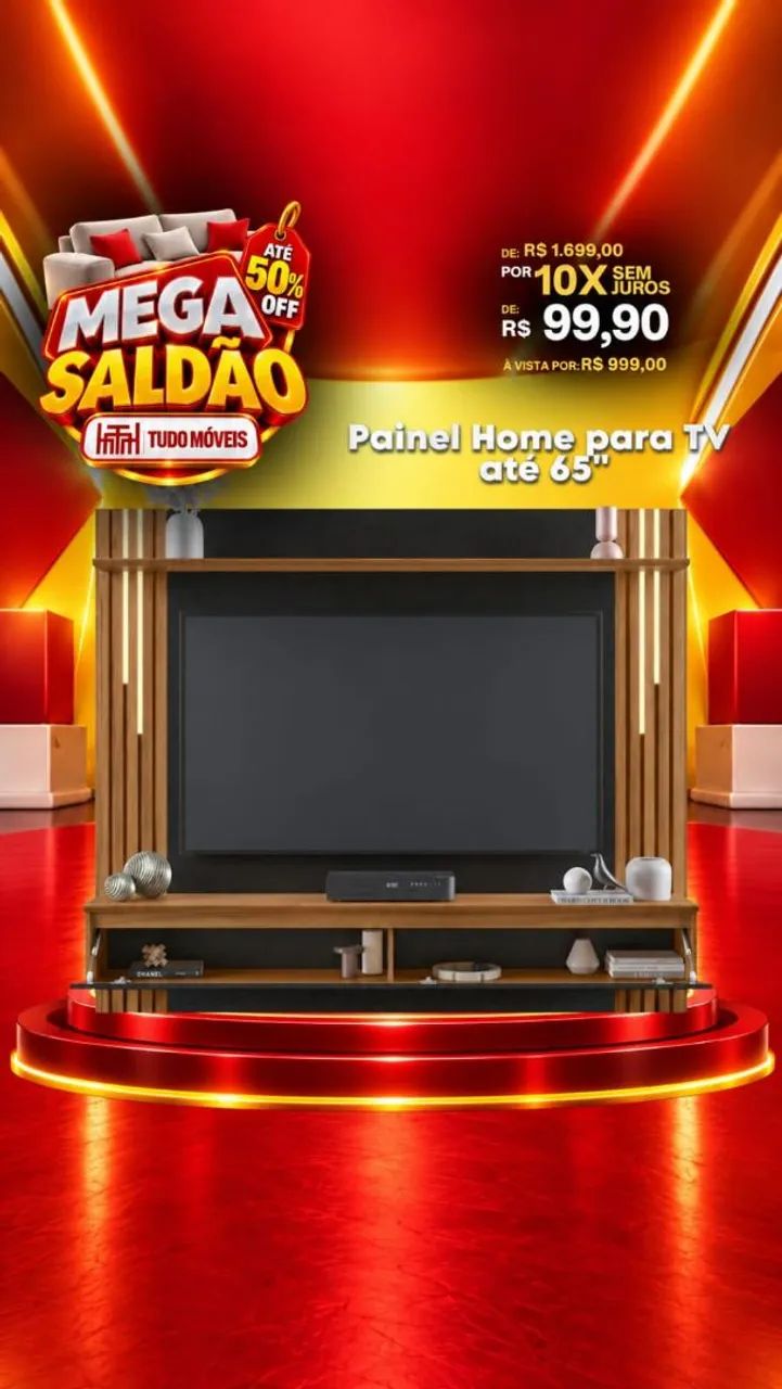 Painel para TVs ate 65P com led a pronta entrega 