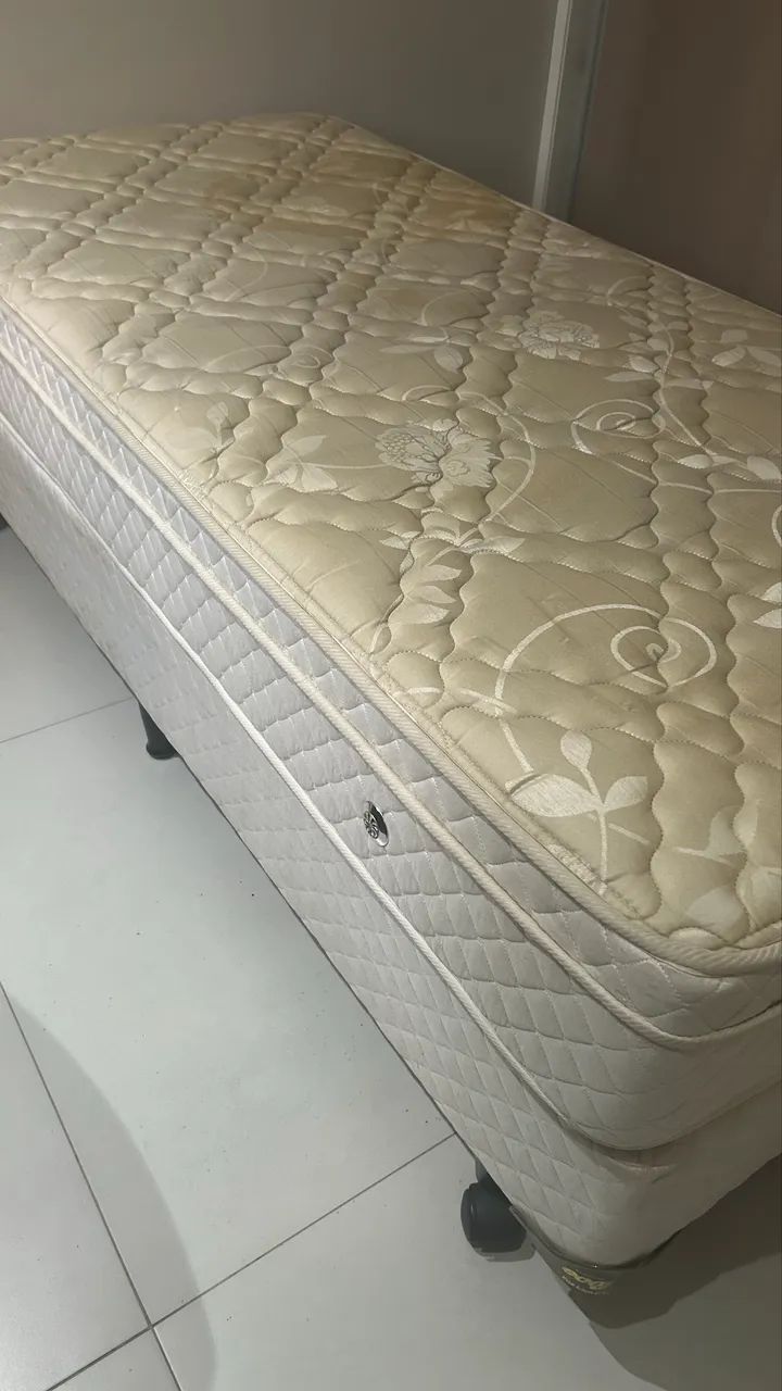 Conjuto de cama box Sommier solteiro - Foto 2
