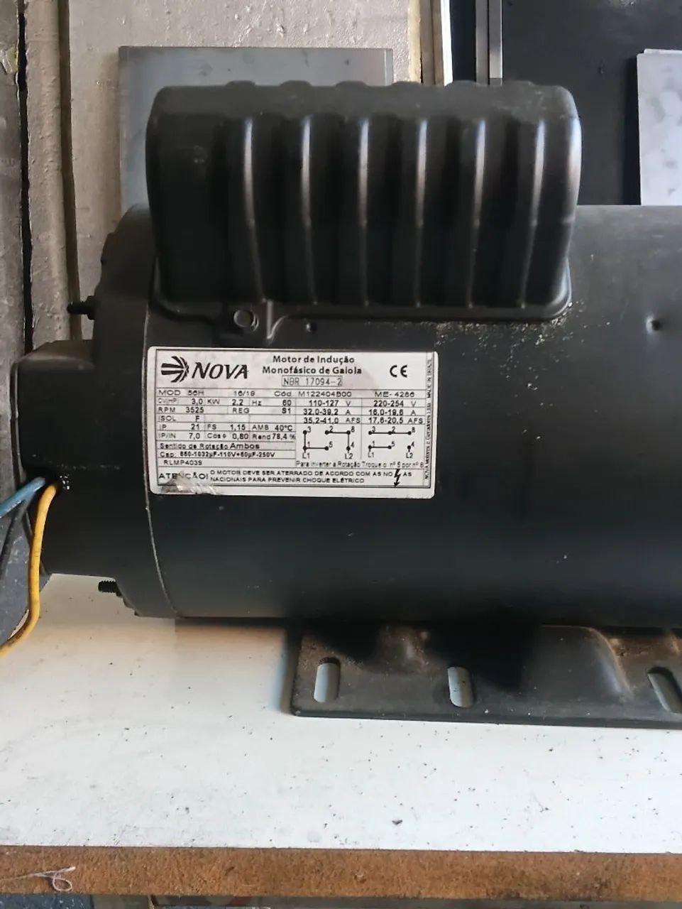 Motor monofasico de Gaiola 