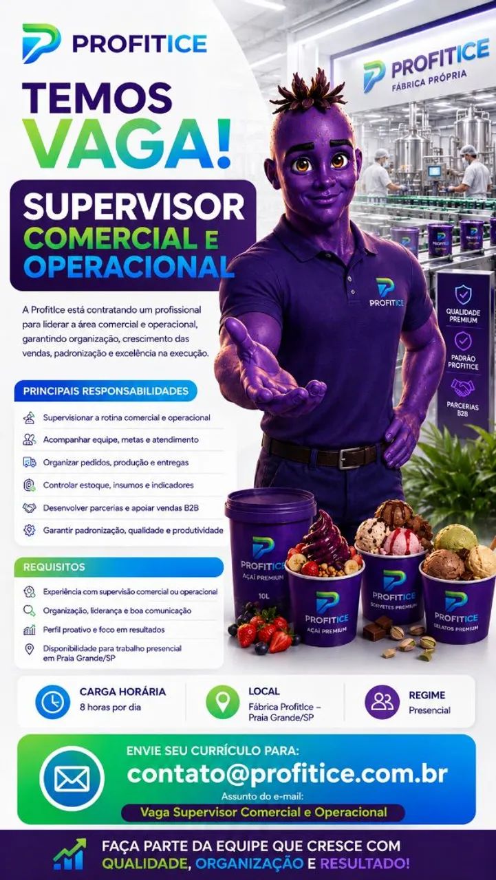 Vaga de Supervisor Comercial e Operacional. - Foto 2