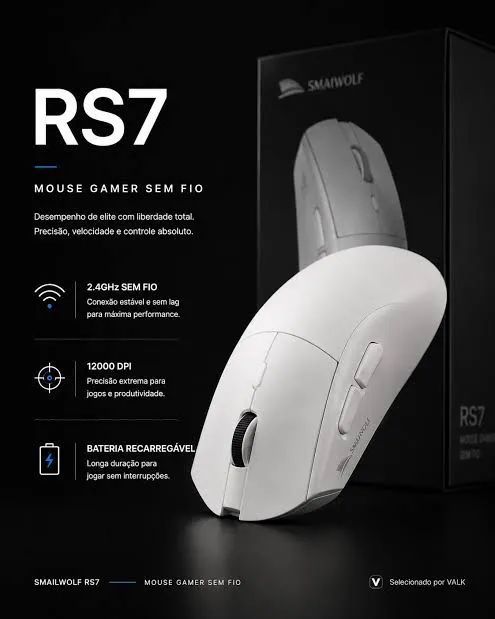 MOUSE GAMER SMAILWOLF RS7 - Foto 4