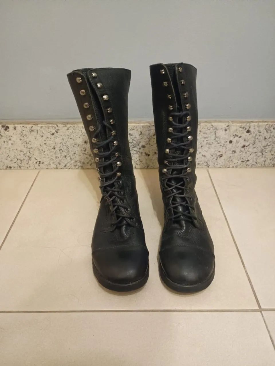 Coturno Bota 100% Couro nº39