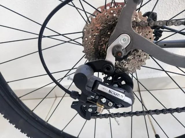 Bicicleta aro 29 cambio Shimano com freio a disco - Foto 2