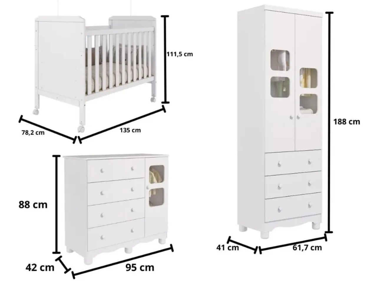 Jogo de quarto bebê completo  - Foto 4