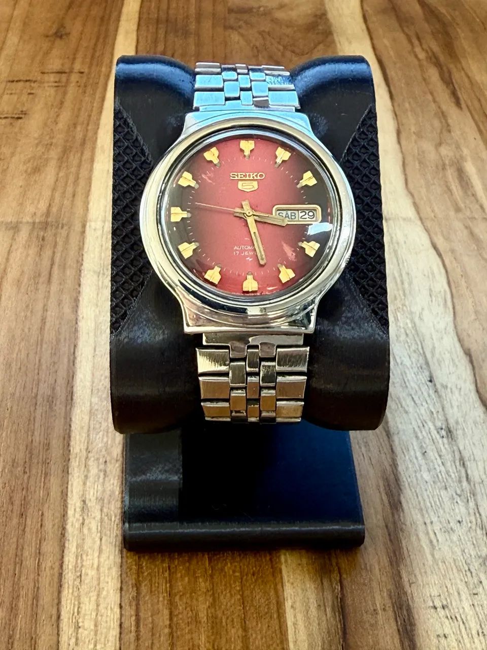 Relógio Seiko 5 Red Dial * - 1977