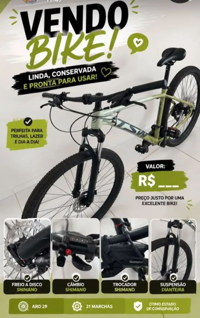Bicicleta muito nova 