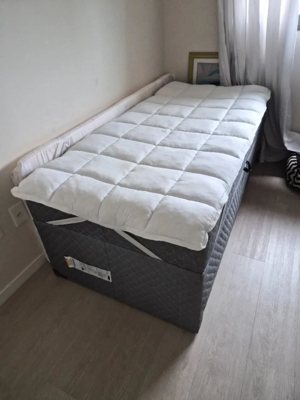 Bicama Baú Herval Solteiro + Cama Auxiliar + Pillow Top - Foto 3