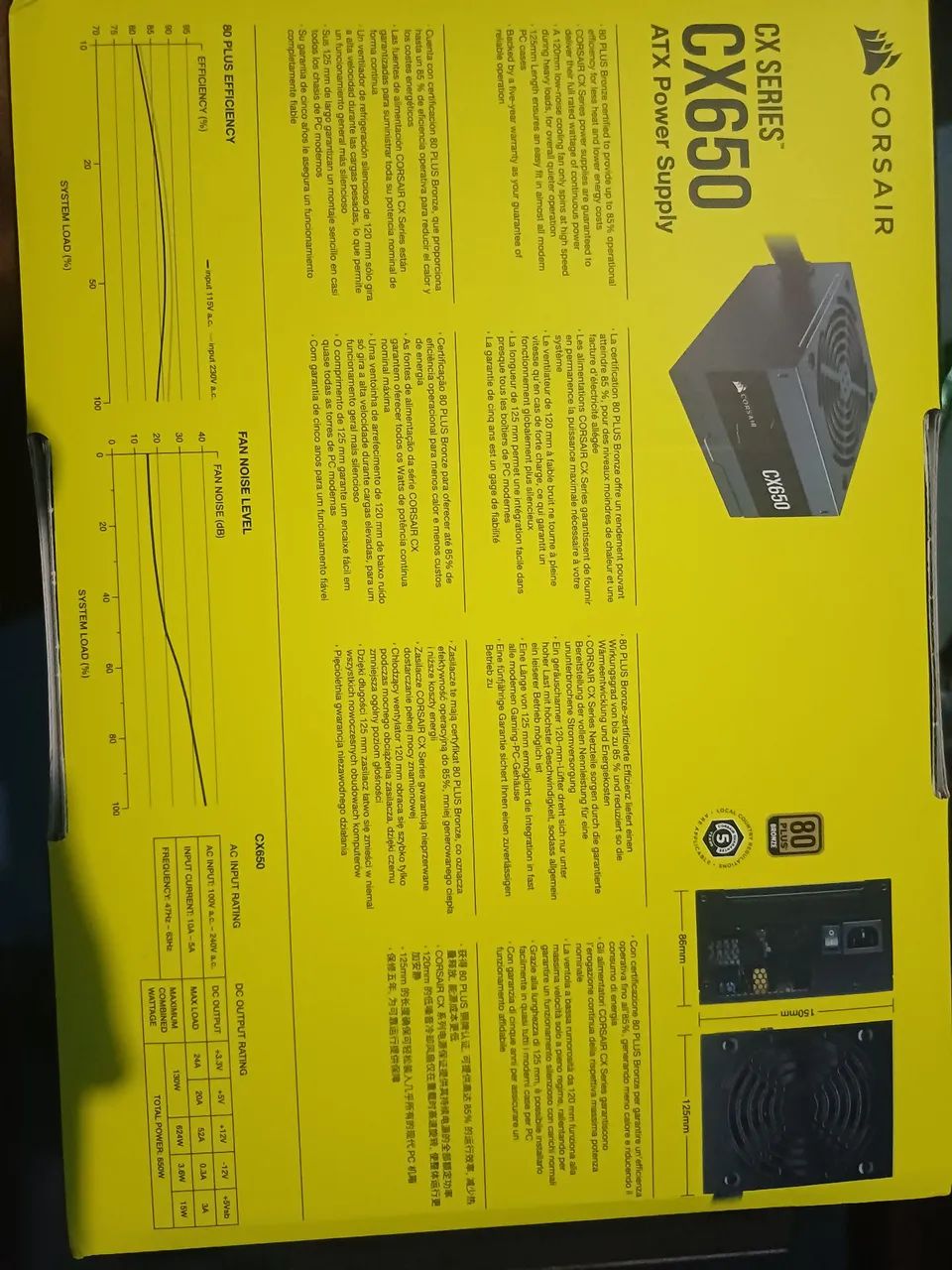 Fonte corsair cx650 - Foto 3