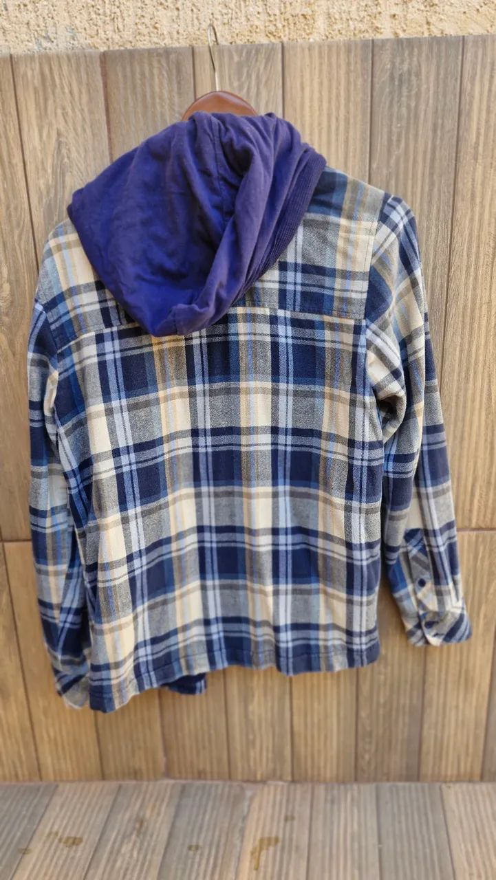 Camisa flanela com capuz P - Foto 3
