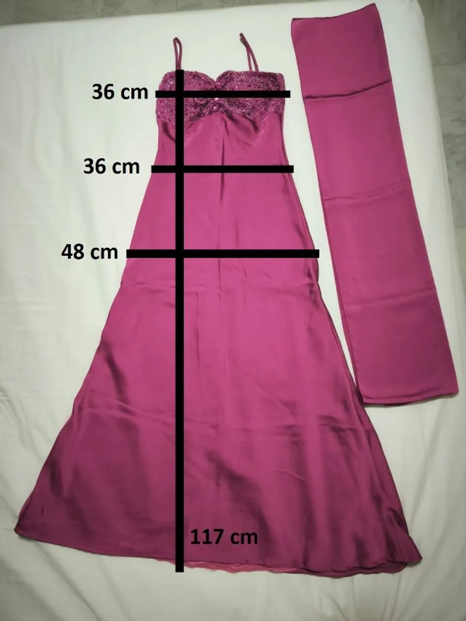 Vestido de festa longo roxo - Foto 3