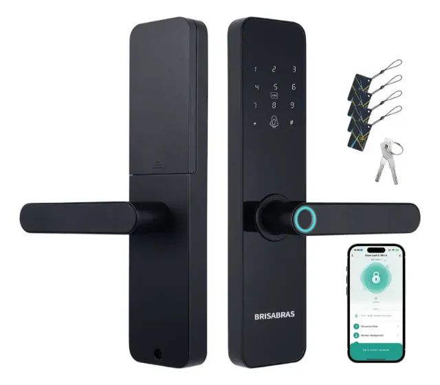 Fechadura Digital Biométrica Bluetooth Tuya Smart Vida