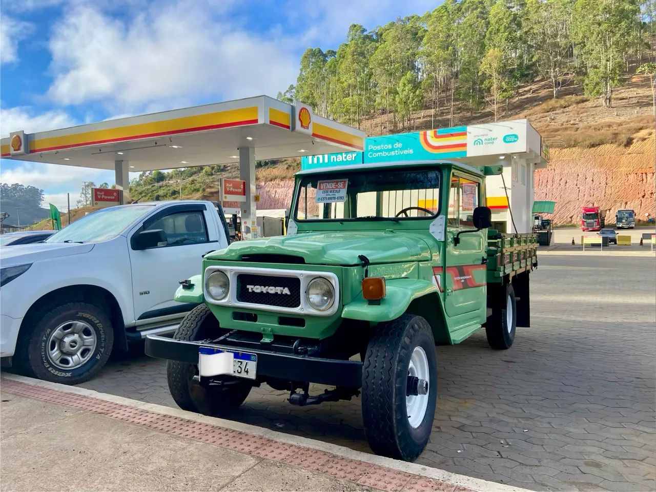 Toyota Band.Picape Chassi Curto Diesel 1985