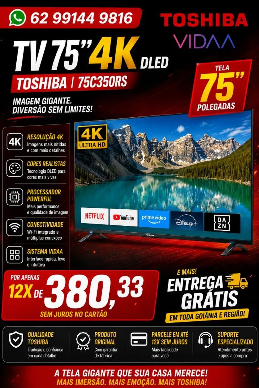 TV 75 POLEGADAS