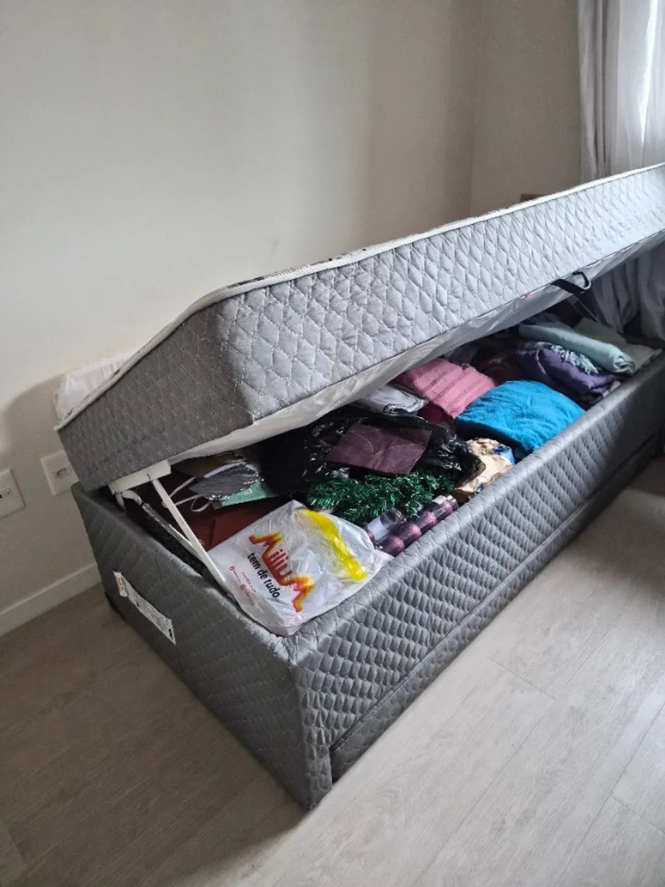 Bicama Baú Herval Solteiro + Cama Auxiliar + Pillow Top - Foto 4
